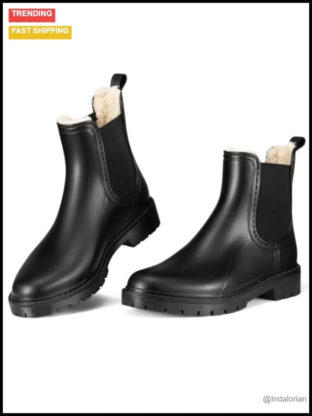 Women's Waterproof Insulated Snow Boots Fur Lined Chelsea Ankle Booties